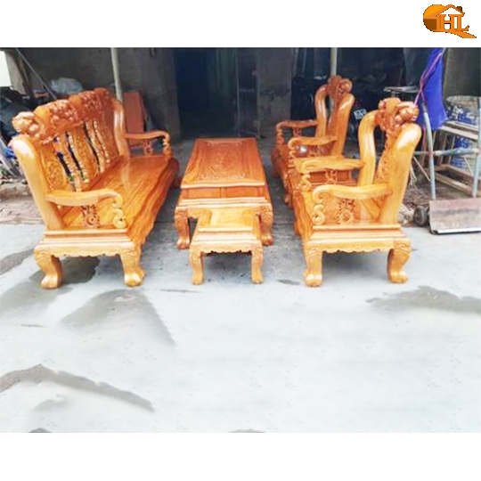 Bộ minh đài gỗ Hương đá tay 12